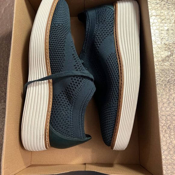 NWT Cole Haan Women's Øriginal Grand Platform Oxford in Scarab Ivory Knit Size 8 - Picture 7 of 8